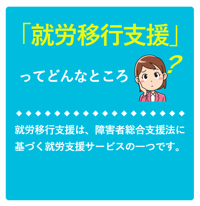 「就労移行支援」ってどんなところ？